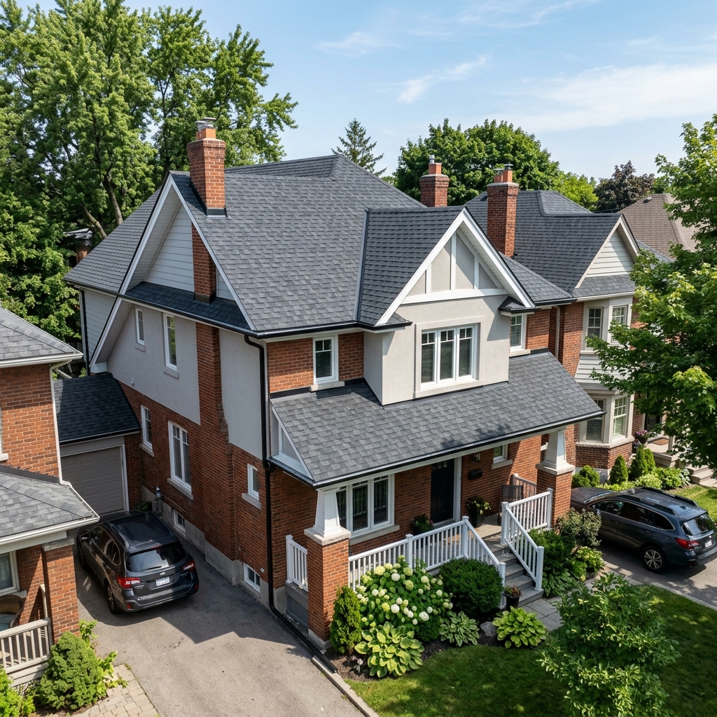 Completed roofing project after transformation